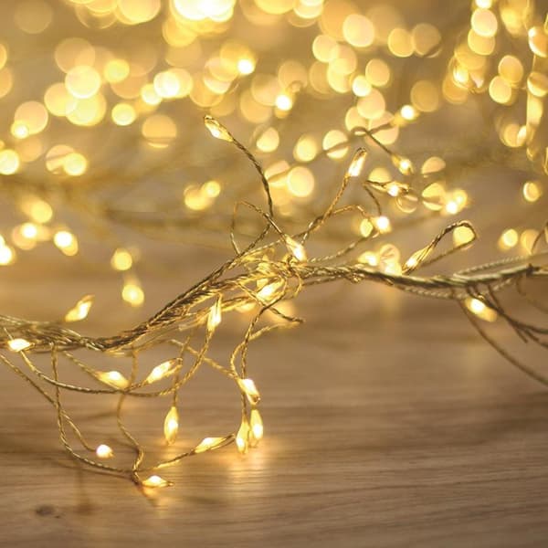 Forever String light Gyllene Twig 480LED 3m + 5m Kabel - Varm Vit