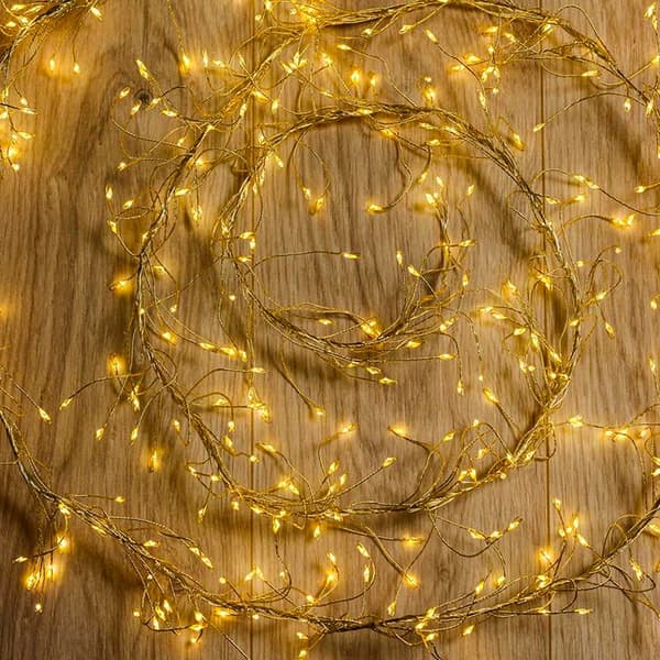 Forever String light Gyllene Twig 480LED 3m + 5m Kabel - Varm Vit