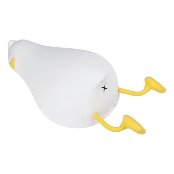 LED Nattlampa Tryck Goose Art Deco - Vit