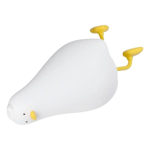 LED Nattlampa Tryck Goose Art Deco - Vit