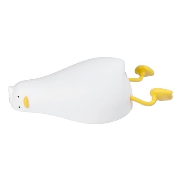 LED Nattlampa Tryck Goose Art Deco - Vit