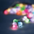 Miniatyrbild 2 av 3: Forever String Light Solar LED Frosted Balls SFB62 6.5m 30 balls - Flerfärgad