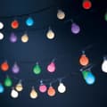 Miniatyrbild 1 av 3: Forever String Light Solar LED Frosted Balls SFB62 6.5m 30 balls - Flerfärgad