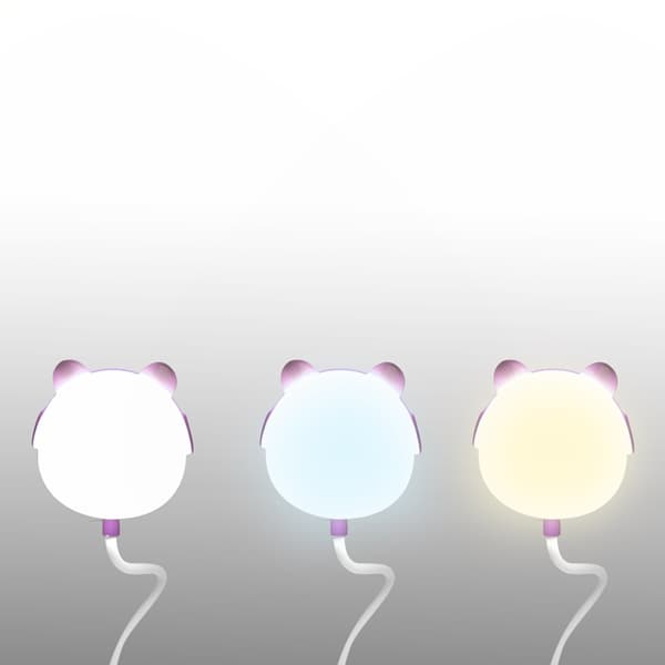 LTC Justerbar Skrivbords LED-lampa 3W 1200mAh Teddy Bear - Rosa