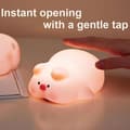 Miniatyrbild 9 av 11: LED Nattlampa Tryck Pig Art Deco - Rosa