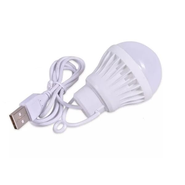 LED-lampa till USB vitt ljus 3W kabel lång 1m 200lm