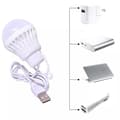 Miniatyrbild 4 av 7: LED-lampa till USB vitt ljus 3W kabel lång 1m 200lm