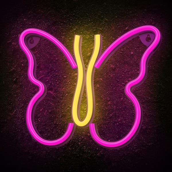 Neolia LED Neon Light BUTTERFLY NNE03 - Rosa