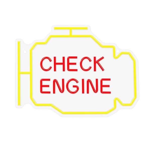 Neolia LED Neon PLEXI CHECK ENGINE NNE21 - Gul/Röd