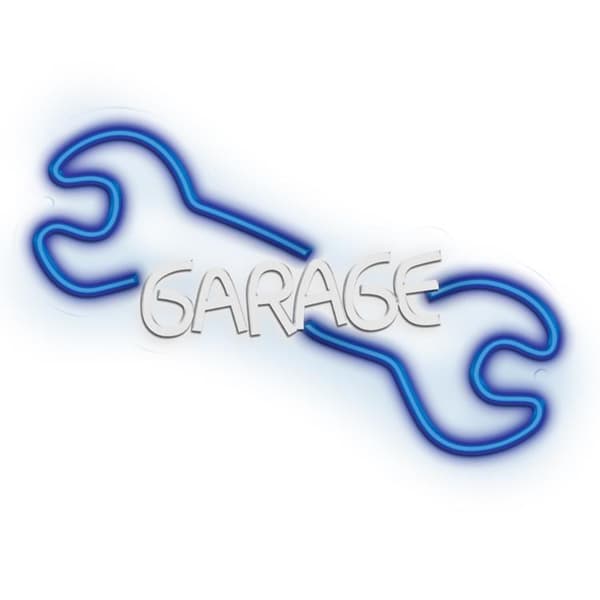 Neolia LED Neon PLEXI GARAGE NNE22 - Blå/Vit Blå, Vit