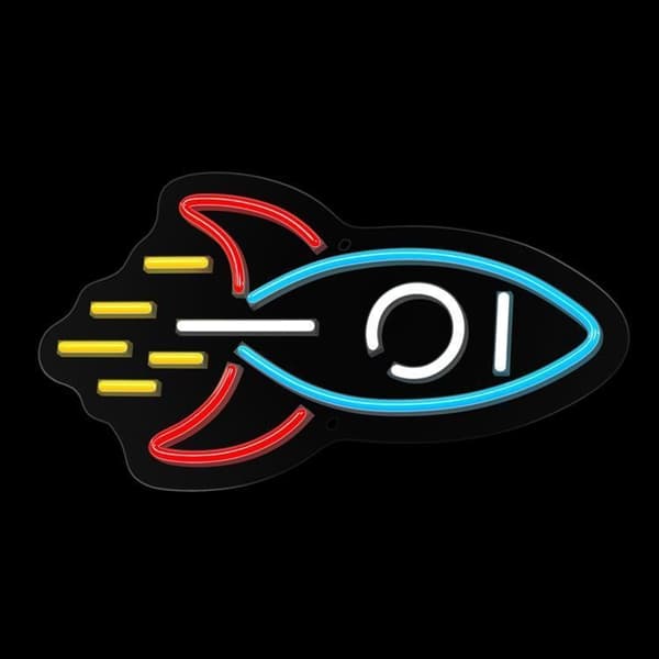 Neolia LED Neon PLEXI ROCKET NNE18 - Flerfärgad