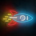 Miniatyrbild 4 av 9: Neolia LED Neon PLEXI ROCKET NNE18 - Flerfärgad