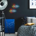 Miniatyrbild 6 av 9: Neolia LED Neon PLEXI ROCKET NNE18 - Flerfärgad