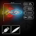 Miniatyrbild 8 av 9: Neolia LED Neon PLEXI ROCKET NNE18 - Flerfärgad