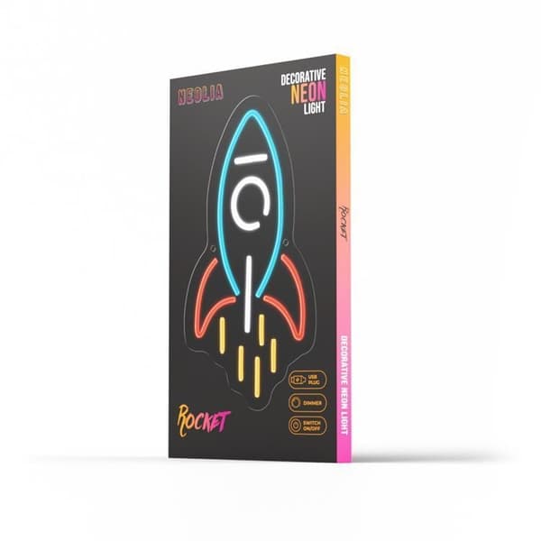 Neolia LED Neon PLEXI ROCKET NNE18 - Flerfärgad