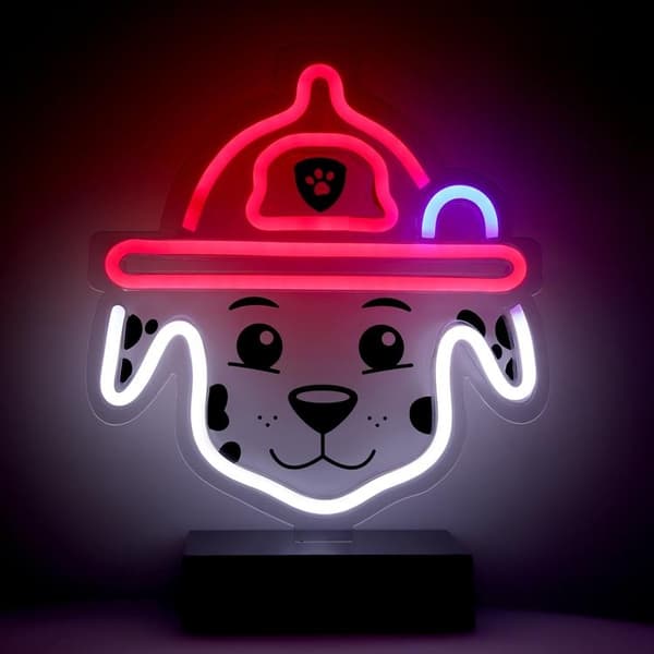 Paw Patrol LED Neon Light MARSHALL på Stativ