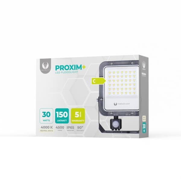 Forever Strålkastare LED PROXIM+ 30W 4000K 4500lm PIR 230V IP65