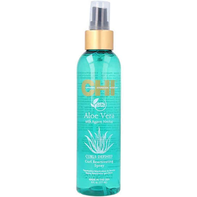 Hårlotion Farouk Chi Aloe Vera Curls Defined Spray Aloe Vera Lockigt hår (177 ml)