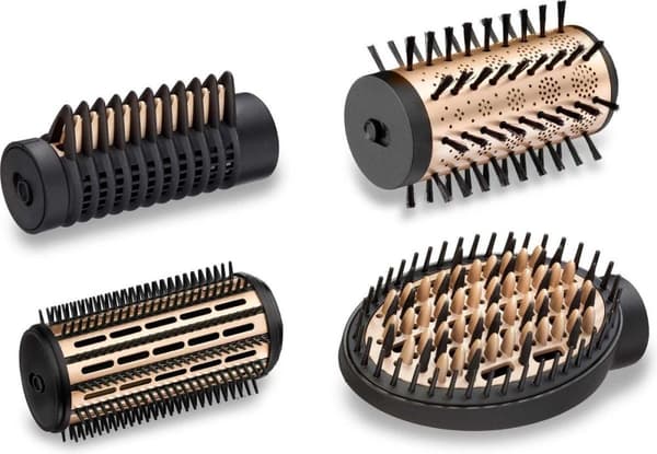 BaByliss Big Hair Luxury Hårtorkborste AS970E - Roterande med 4 tillbehör - Max. 50 diameter