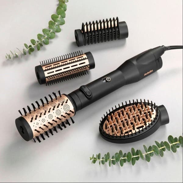 BaByliss Big Hair Luxury Hårtorkborste AS970E - Roterande med 4 tillbehör - Max. 50 diameter