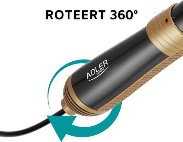 Adler AD 2022 Hiusten muotoilusarja Steam Black 1200 W