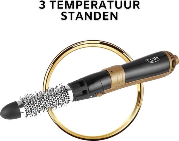 Adler AD 2022 Hiusten muotoilusarja Steam Black 1200 W