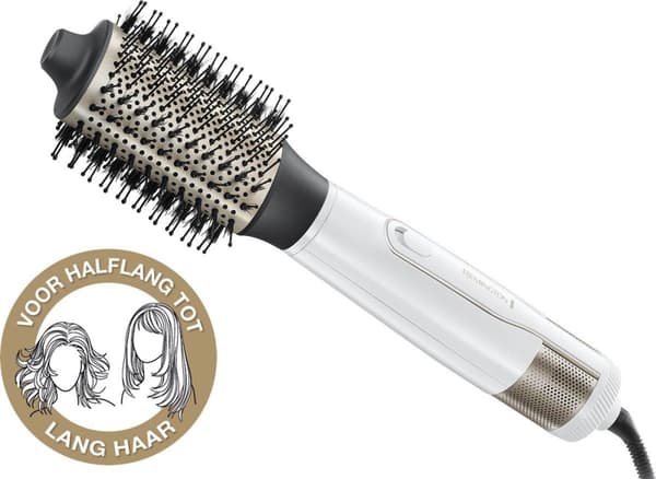 Remington AS8901 hårstylingverktyg Varmluftsborste Varmsvart, Roséguld, Vit 1200 W