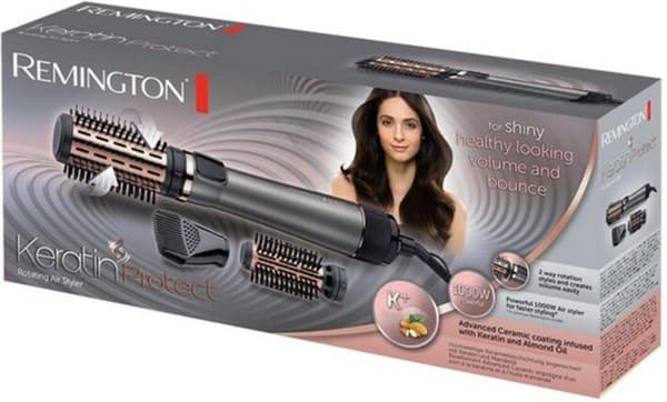 Remington AS8810 hårstylingverktyg Varmluftsborste Steam Silver, Svart, Guld 1000 W 3 m