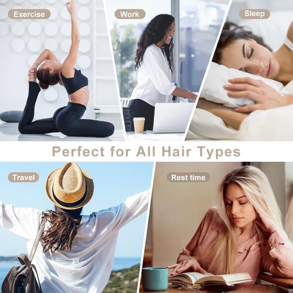 INF 2-sæt Satin Heatless Hair Curler til at sove med om natten