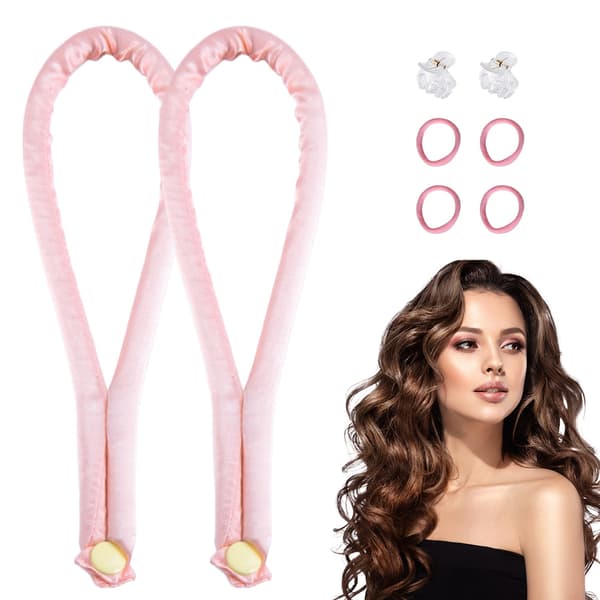 INF Heatless Curling Bar Set - Pinkki 0