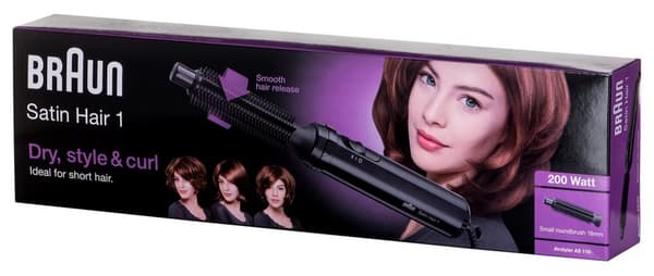 Braun Satin Hair 1 AS 110 Varmluftsborste 200 W 2 m