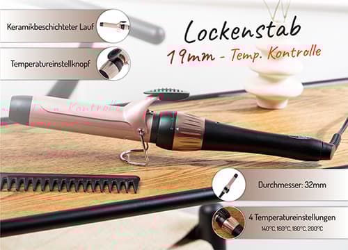 AD 2118 Krøllejern - 32mm - temperaturregulering