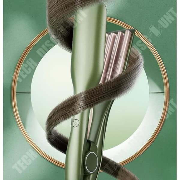 TD® Hårkrullare dam wave curl skena turmalin keramik skadar inte håret curling stick hem lazy ull curl