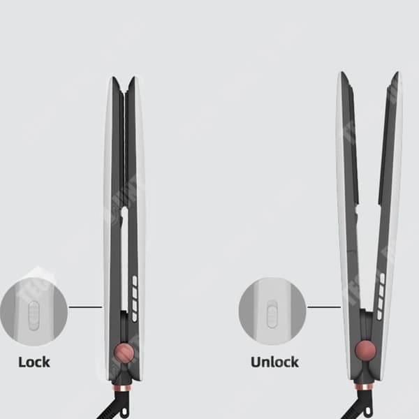 TD® Multi-frekvens släckande plattång titan rak curling splint dubbel användning splint curling iron air bang innerögla
