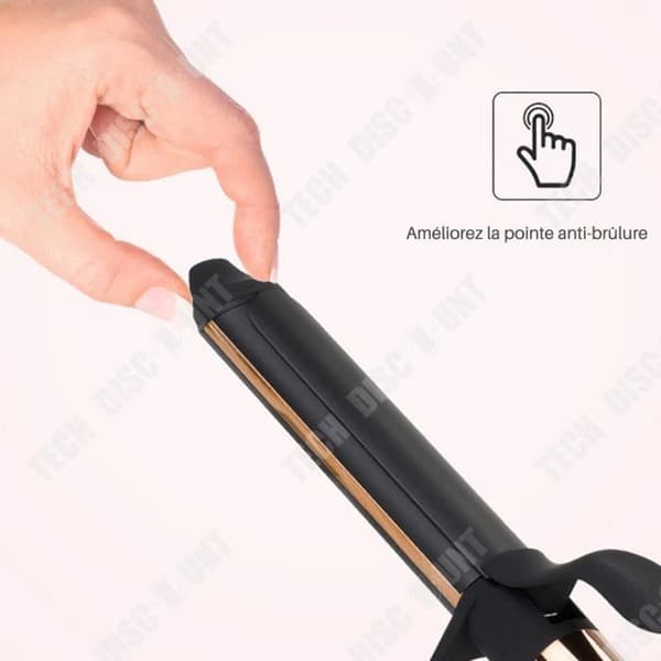 TD® LCD-skärm Elektrisk locktång 32 mm stor volym Big Wave Tourmaline Keramisk Anti-skalning locktång