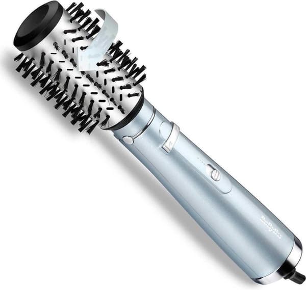BaByliss AS773E Hydro Fusion Air Styler Varmluftsborste, Svart, Metallic 700 W 2,5 m Aqua, Svart, Metallisk
