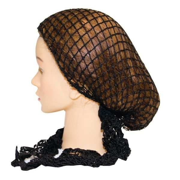 XHAIR Elastiskt hårnät för rullar SVART - XH170012