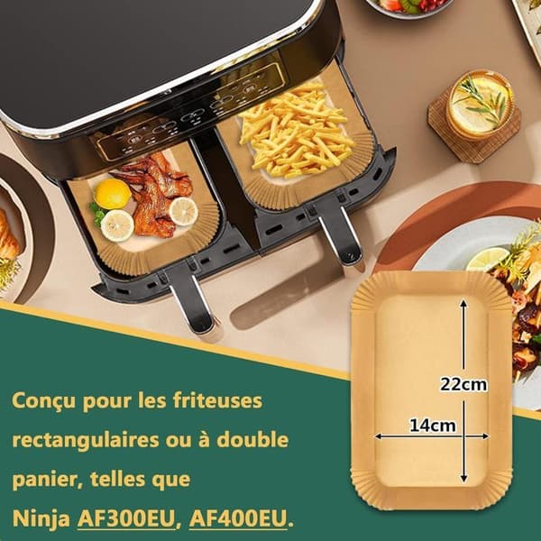 Bakplåtspapper - Ninja - 120 stycken - 22x14cm - Non-stick - Värmetålig