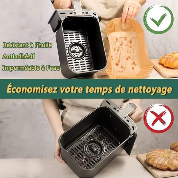 Bakplåtspapper - Ninja - 120 stycken - 22x14cm - Non-stick - Värmetålig