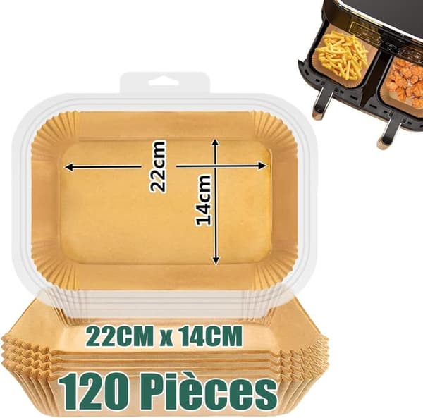 Bakplåtspapper - Ninja - 120 stycken - 22x14cm - Non-stick - Värmetålig