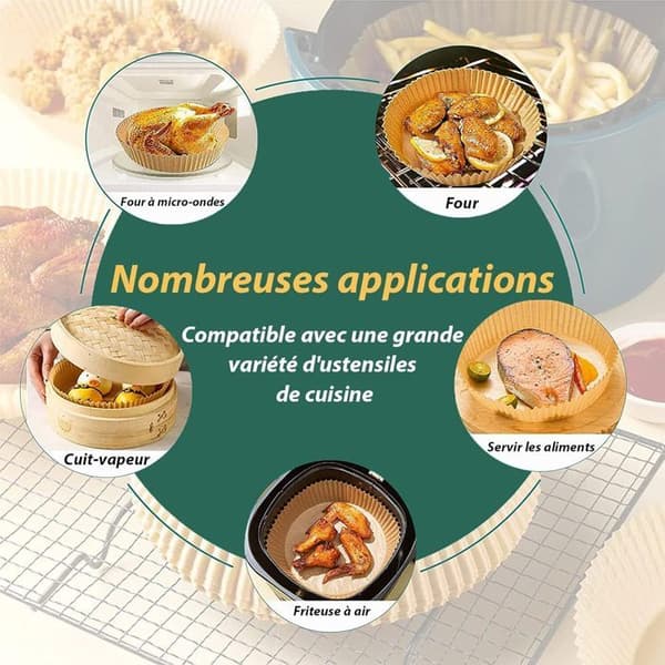 Bakpapper - Ej specificerat - 25cm - 120 bitar - Non-stick - Värmebeständig
