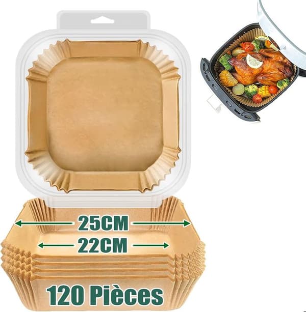 Bakpapper - Ej specificerat - 25cm - 120 bitar - Non-stick - Värmebeständig