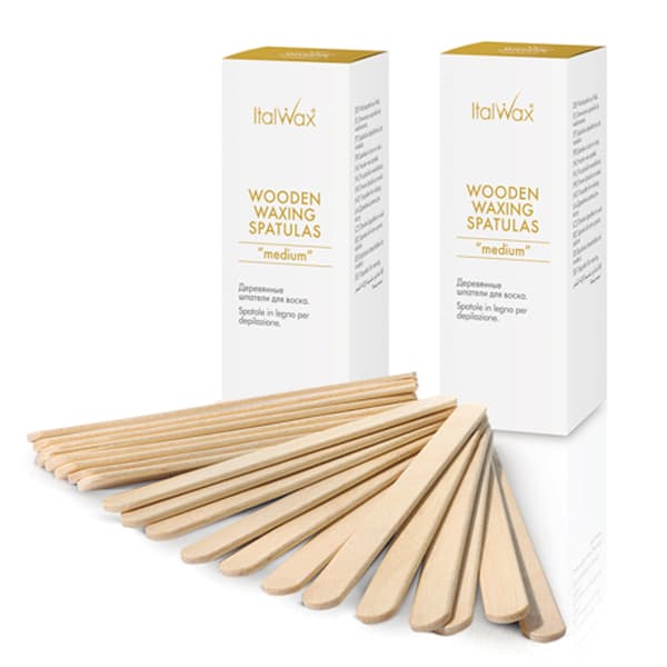 2pkt Träspatlar för ansikte 2x50st. Italwax KV-G3