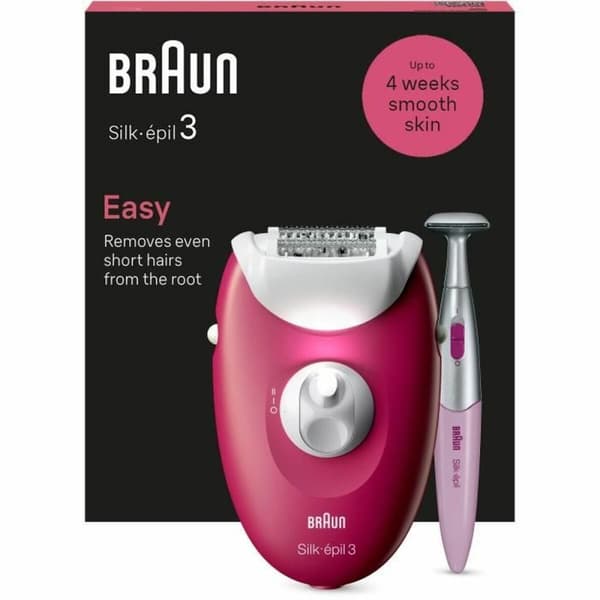 Elektroninen karvanpoistolaite Braun 3-202 Fuksia
