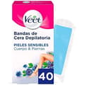 Miniatyrbild 1 av 2: Veet Easy Gelwax Body Bands Depilatory Wax Skin Sensitive X40,