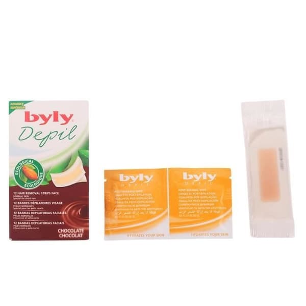 BYLY DEPIL choklad ansiktsremsor 12 st