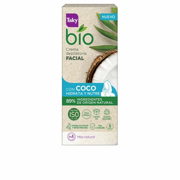 Hårborttagningskräm ansikte Taky BIO COCO 20 ml