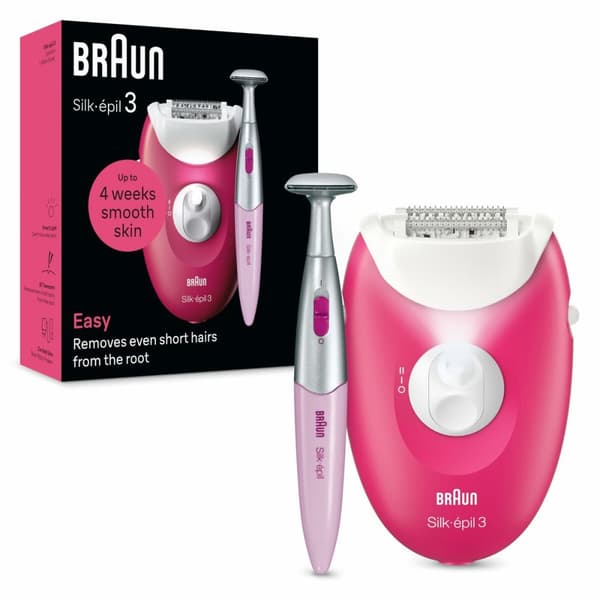 Elektrisk Epilator Braun SE3-202 Fuchsia