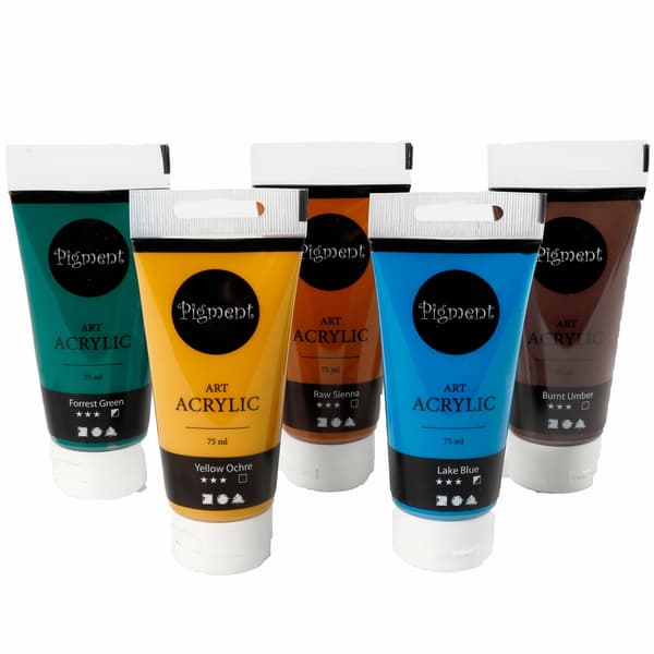 Colortime Pigment Art Acrylic mixade färger Naturfärger