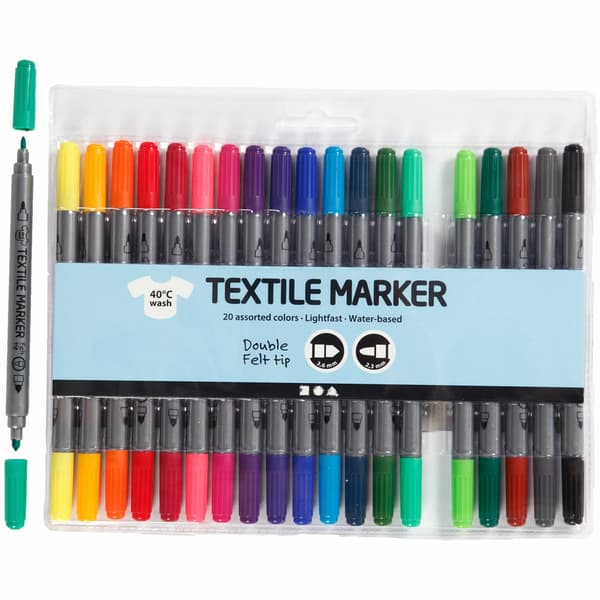 Colortime Textiltusch, standardfärger